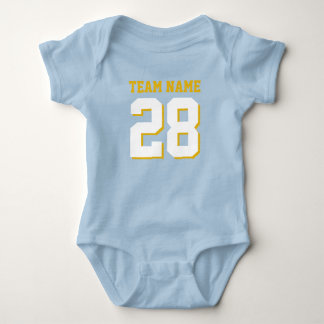 Romper deportivo Blue White Baby Football Jersey