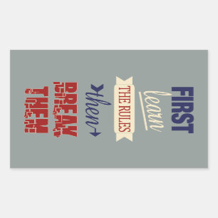 Romper reglas pegatinas