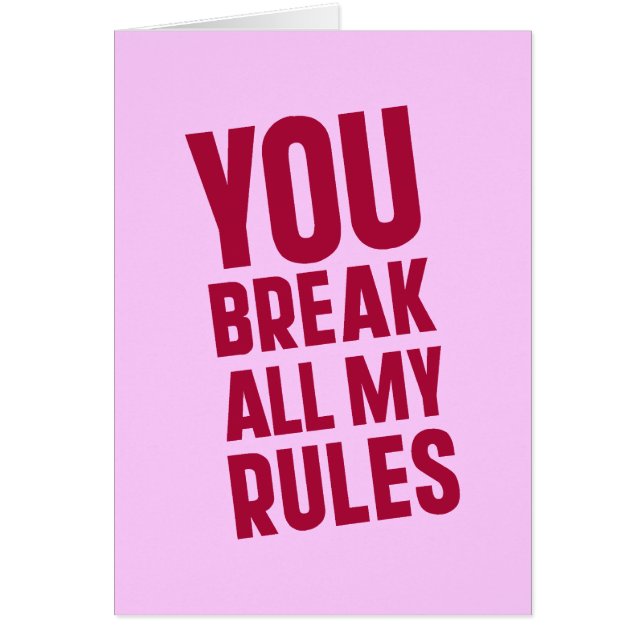 Rompes Todas Mis Reglas (Frente)