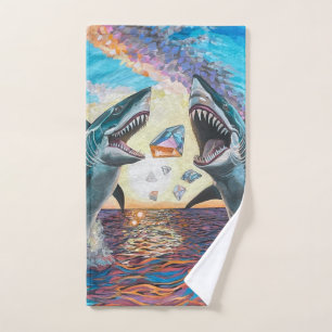 Rompiendo el Glamour Chomp-Shark por joyas brillan