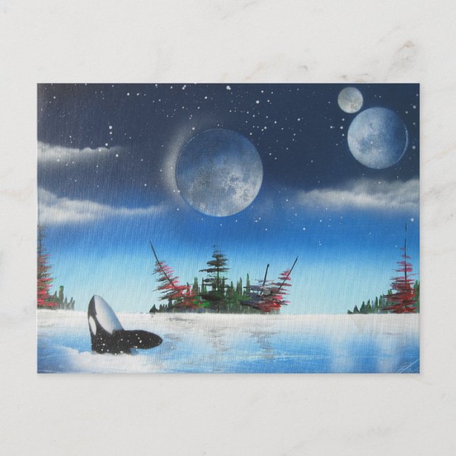 Rompiendo la postal de la ballena (Anverso)