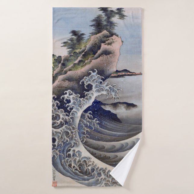 Rompiendo olas, Hokusai (Toalla de baño)