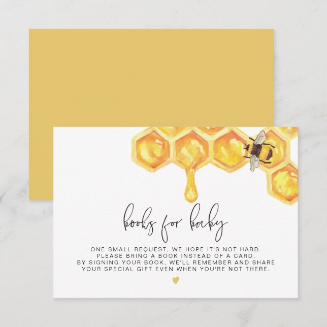 Romy - Libros de Abejas para Tarjeta de Bebe (Anverso / Reverso)