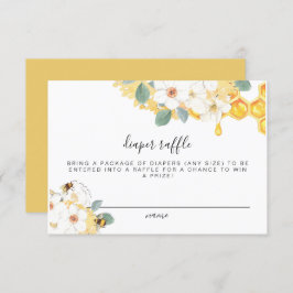 Romy - Tarjeta de Ticket Floral Honey Bee Diaper R