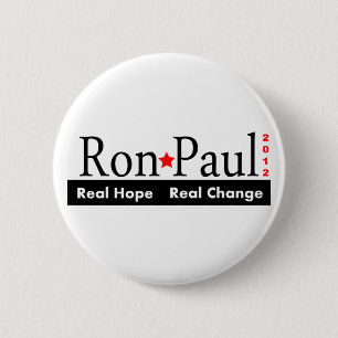 Ron Paul - botón real del cambio 2012 de la