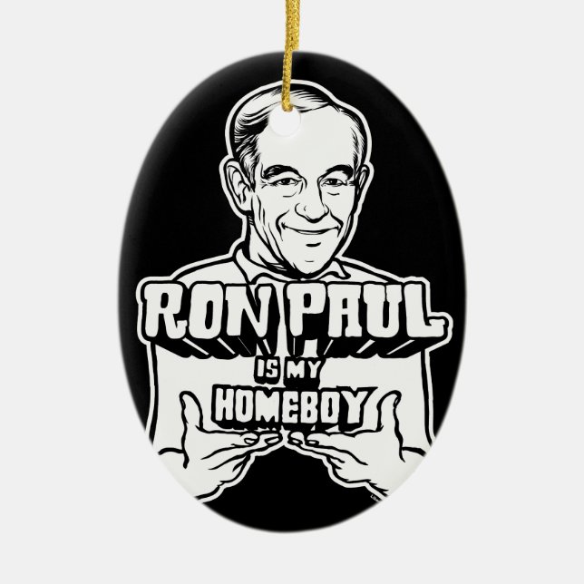 Ron Paul es mi ornamento del Homeboy (Frente)