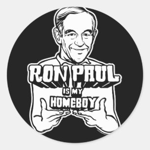 Ron Paul es mis pegatinas del Homeboy