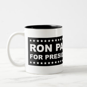 Ron Paul para el presidente 2012 taza