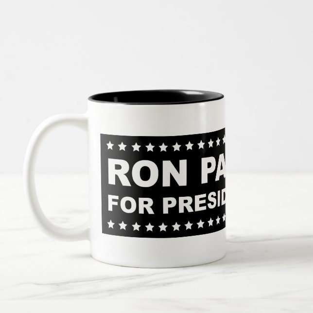 Ron Paul para el presidente 2012 taza (Izquierda)
