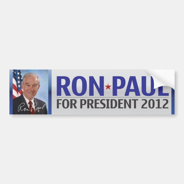Ron Paul para el presidente pegatina para el (Frente)
