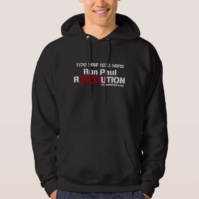 Ron Paul personalizó sudadera con capucha (Anverso)