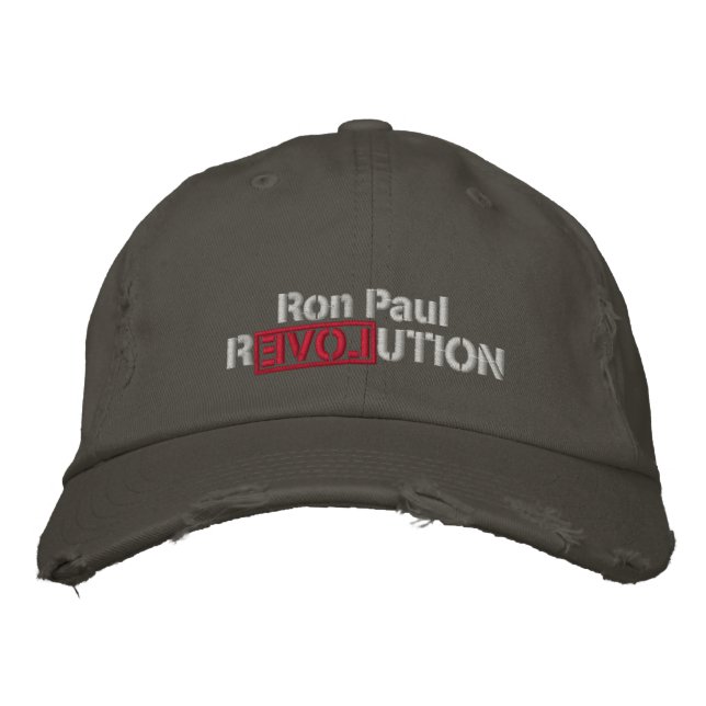 Ron Paul Revolution Borded Gorra (Anverso)