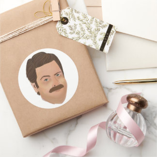 Ron Swanson Pegatinas Parks y Rec