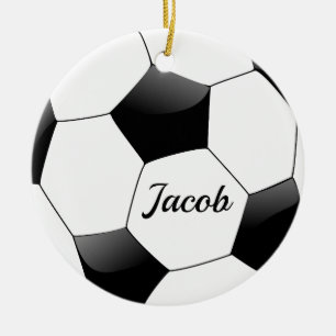 Ronda de ornamento de doble cara de bola de fútbol