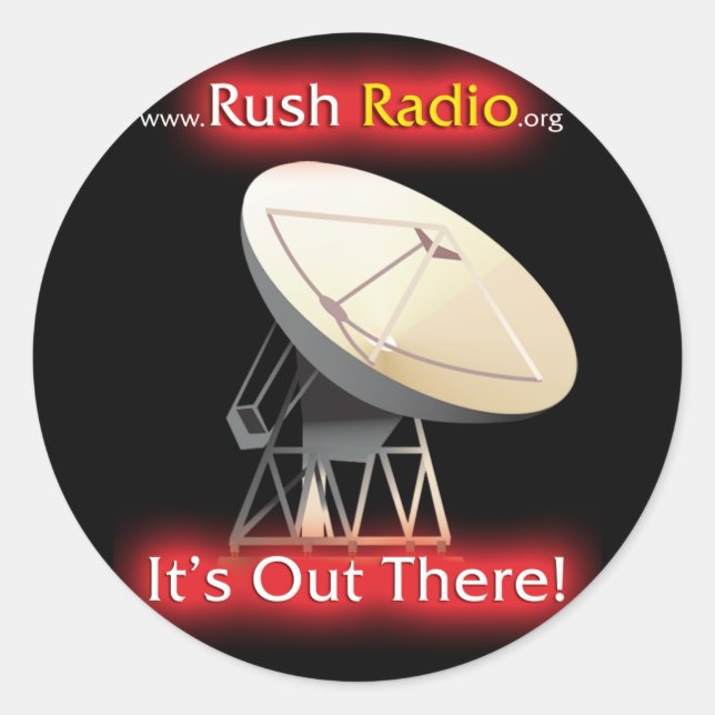Ronda de Pegatinas de Radio Rush (Anverso)