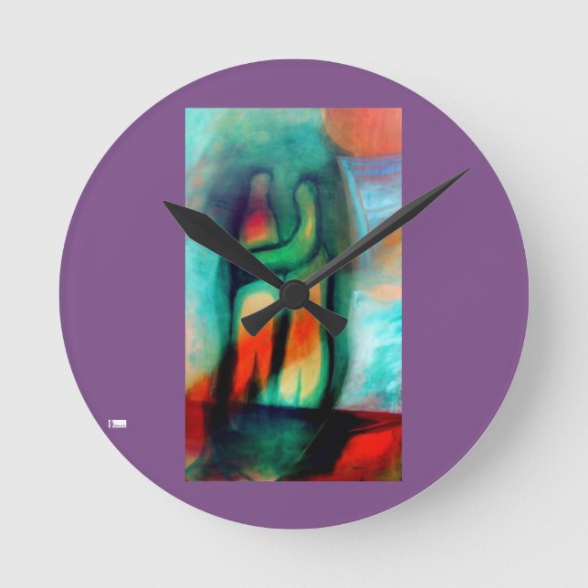 Ronda de reloj de pared acrílica (media) 9 (Anverso)