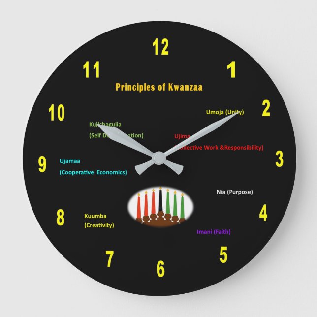Ronda de Reloj del Muro de Kwanzaa (Anverso)