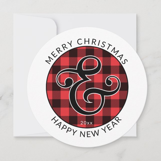 Ronda moderna, Feliz Navidad | Ampersand & Plaid (Anverso)
