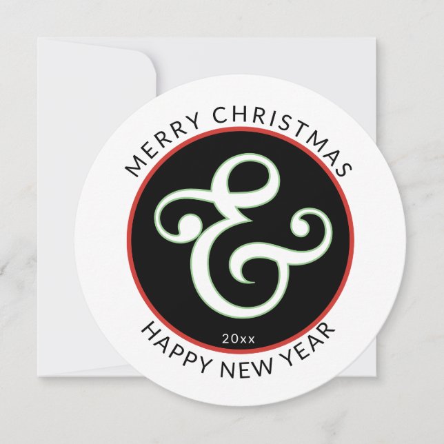 Ronda moderna, Feliz Navidad con gran Ampersand (Anverso)