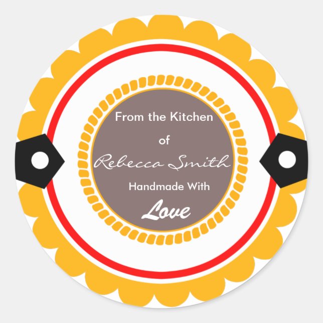 Ronda personalizado desde la etiqueta de regalo de (Anverso)