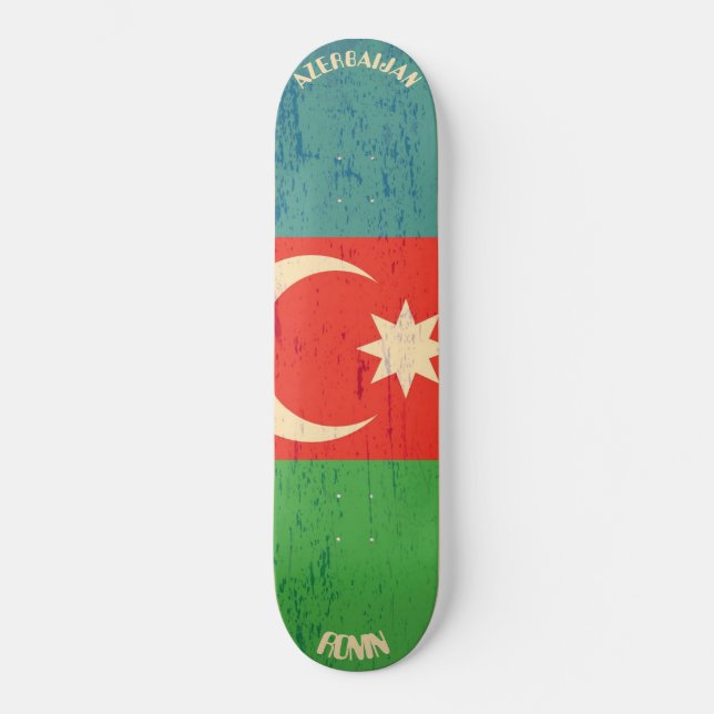 RONIN Azerbaijan Apex Pro Flag Skateboard Decks (Anverso)