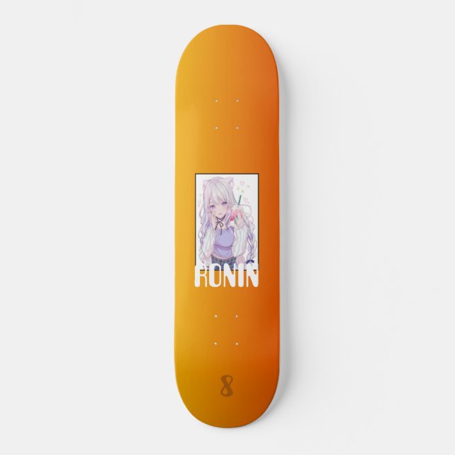 RONIN BRAND Boba Street Chica Skateboard Decks (Anverso)