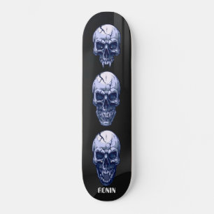 RONIN BRAND NEGRO SKID ROW SKULLS Skateboard Decks