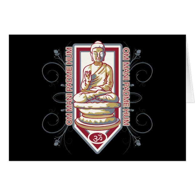 Ronquido de Buda OM Mani Padma (Anverso (Horizontal))