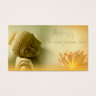 Ronquido del padme de OM mani - tarjeta del mantra