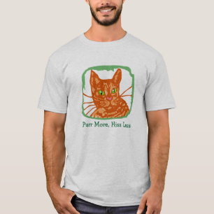 "Ronronee camiseta anaranjada del Tabby de más