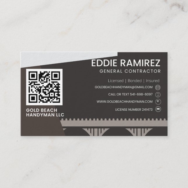 Roofado de tarjetas de negocios para GBHM (Anverso)