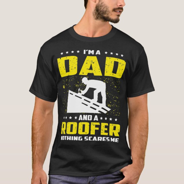 Roofer Dad Divertido De Camisetas Graciosas Para E (Anverso)
