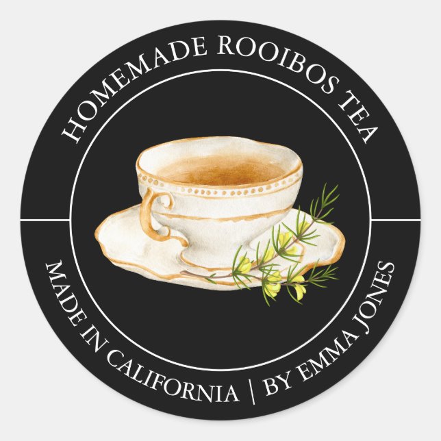 Rooibos Tea Etiqueta moderna (Anverso)