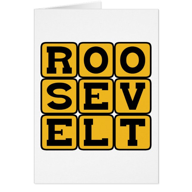 Roosevelt, Franklin o Theodore (Frente)