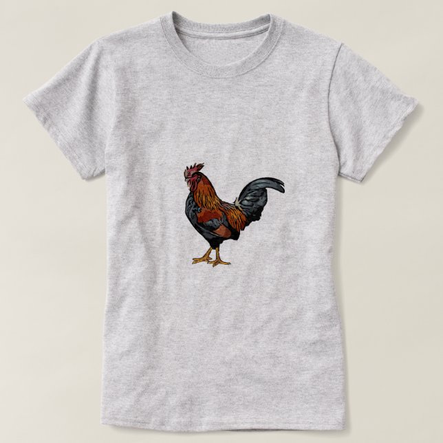 Rooster - Camiseta básica femenina (Diseño del anverso)