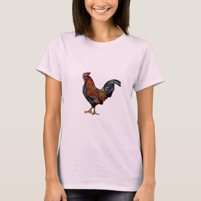 Rooster - Camiseta básica femenina (Anverso)