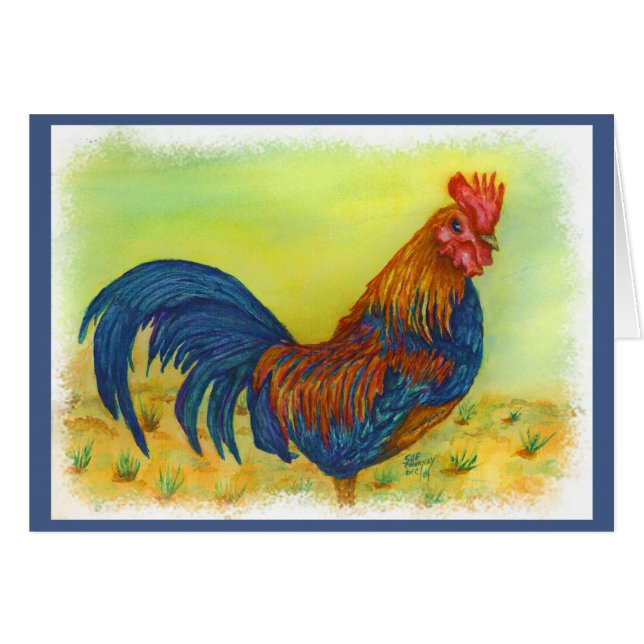 ROOSTER DE COLOR BRILLANTE (Anverso (Horizontal))