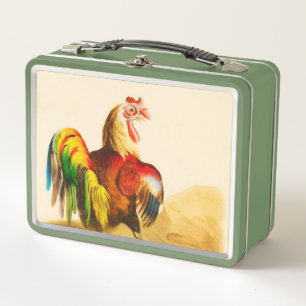 Rooster de granja de color vintage 