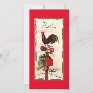 Rooster de Navidad Vintage