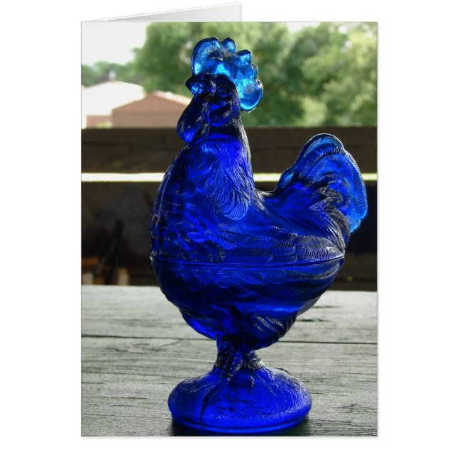 Rooster de vidrio azul en todas las ocasiones (Frente)