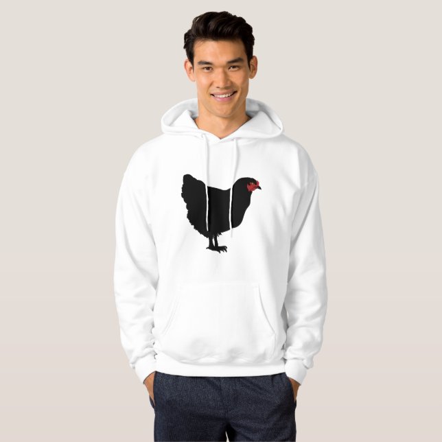 ROOSTER & HEN de sudaderas capuchadas básicas masc (Anverso completo)