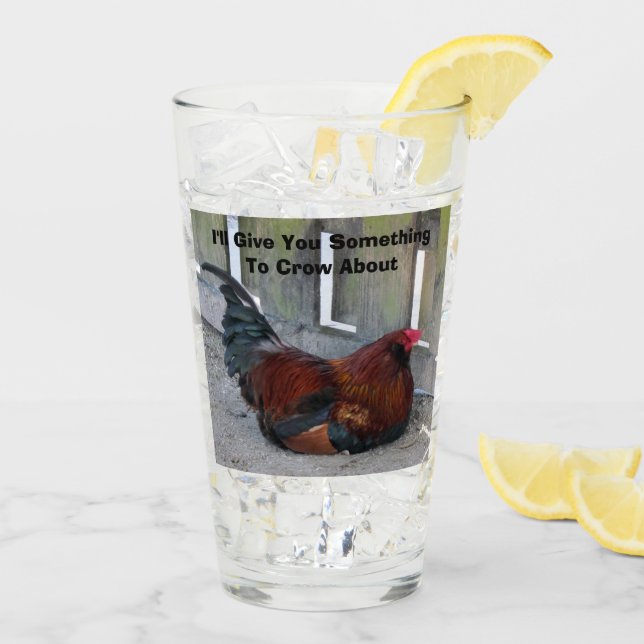 Rooster - Serie de vida agrícola - Vidrio (Reverso (hielo))