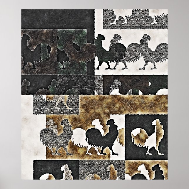 Rooster Vintage #2 Posters (Frente)