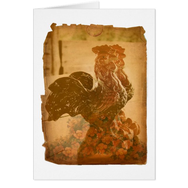 Roosters de vidrio de papel desgarrado (Frente)