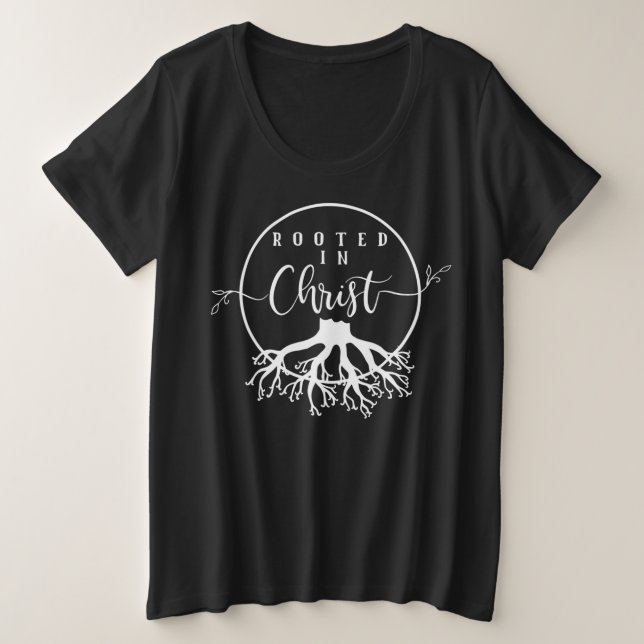 Rootado en Cristo (Anverso del diseño)