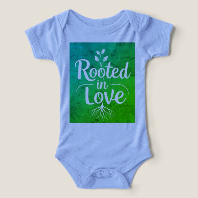 Rooted in Love -Baby Bodysuit with Nature-Inspired (Diseño delantero )