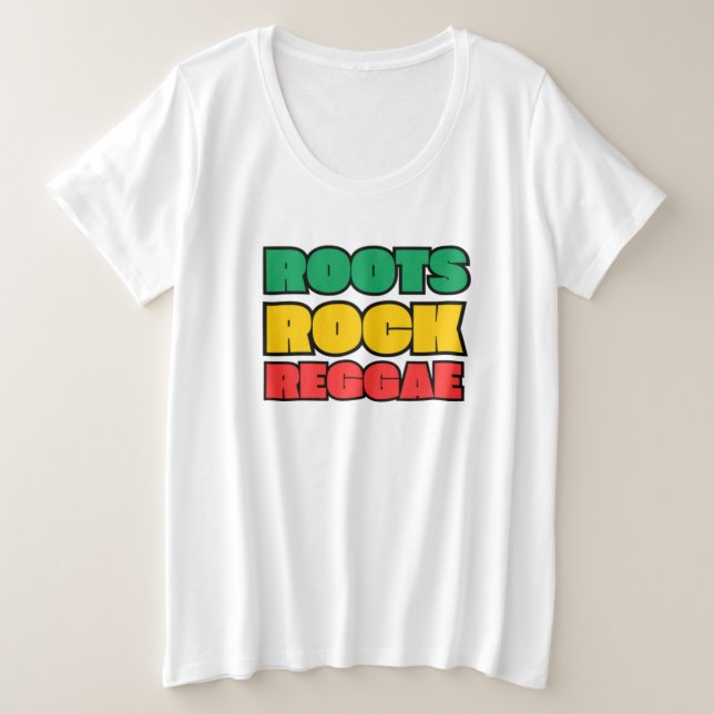 Roots Rock Reggae Slim Fit Tee (Anverso del diseño)
