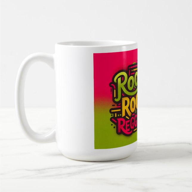 Roots Rock Reggae taza de café blanco (Izquierda)