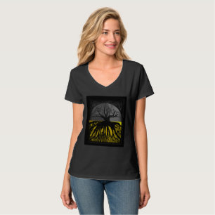Roots Tree Forest Tank Top Half Circle