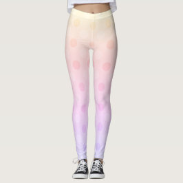 ropa activa para leggings de puntos pastel